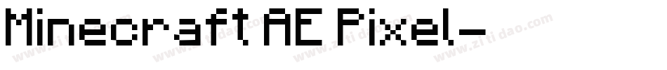 Minecraft AE Pixel字体转换
